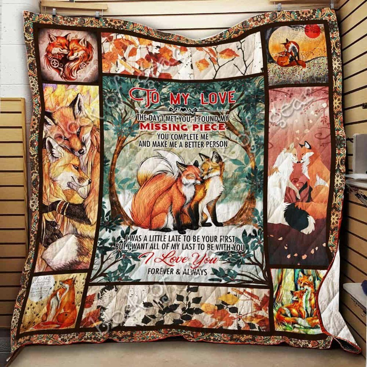 Fox Cl19100346Mdq Quilt Blanket