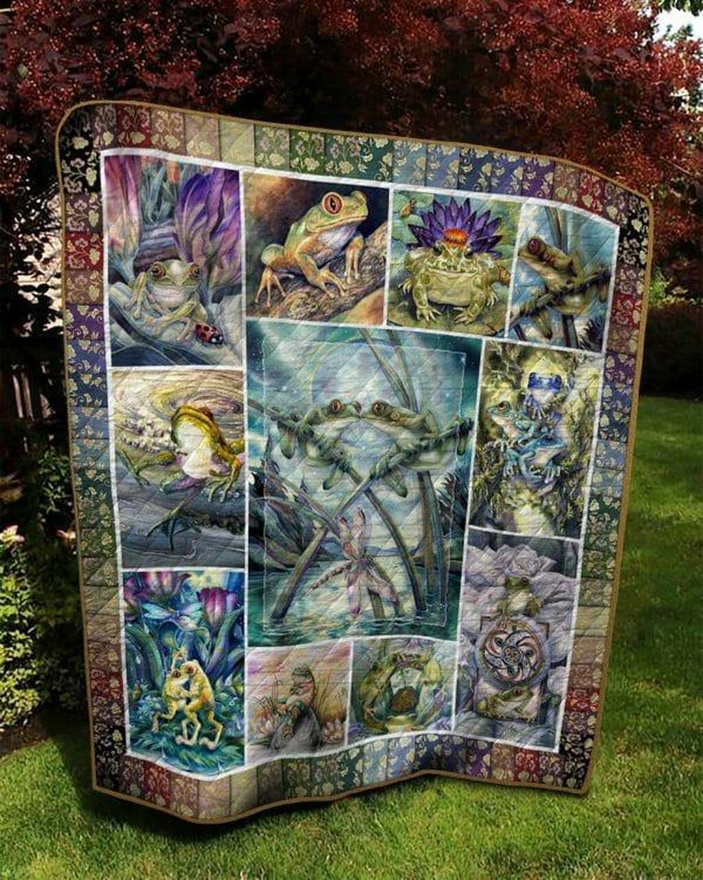 Frog Tnt0504 4 Quilt Blanket Quilt