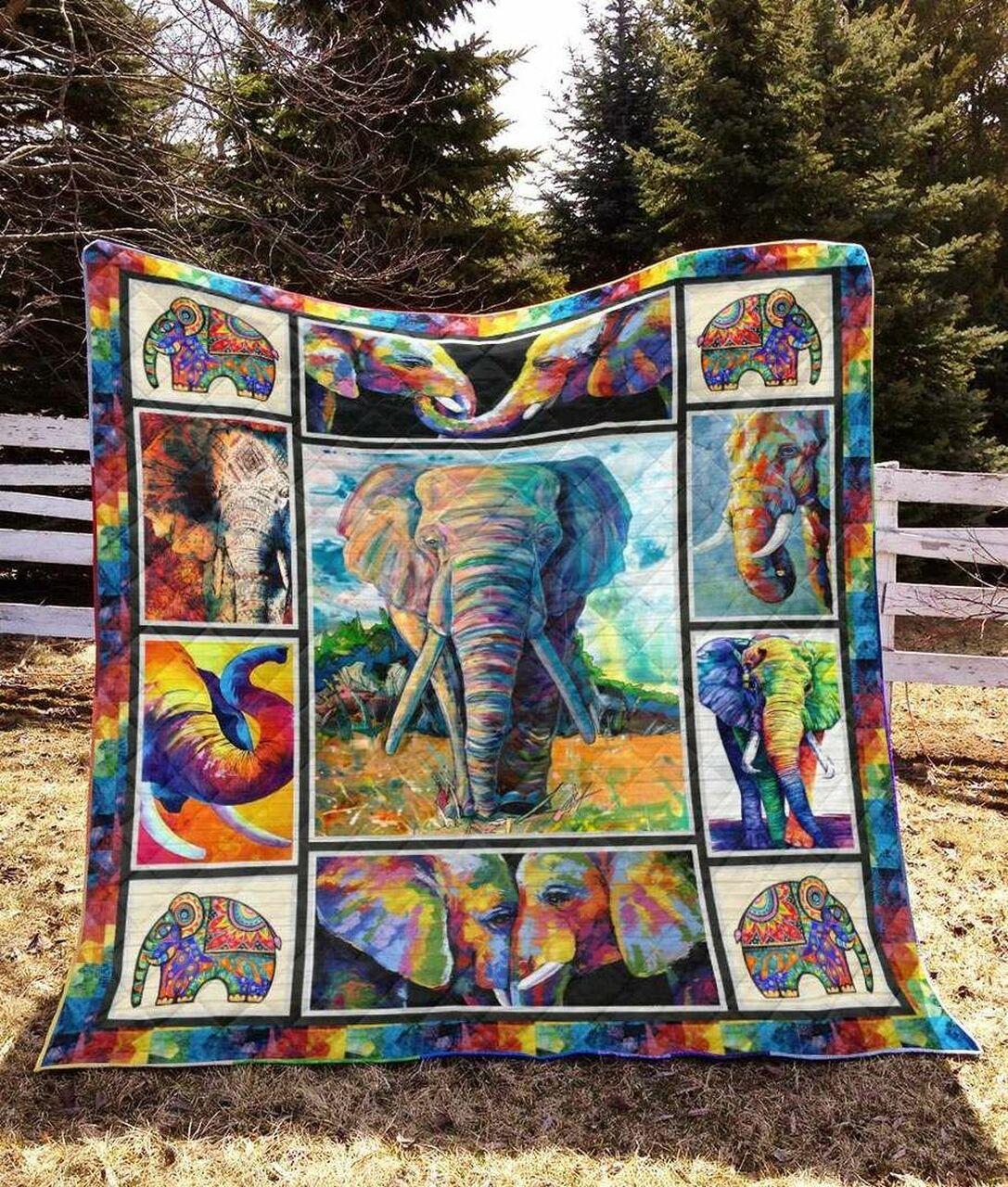 Elephant Ye100703A Tbg Quilt Blanket