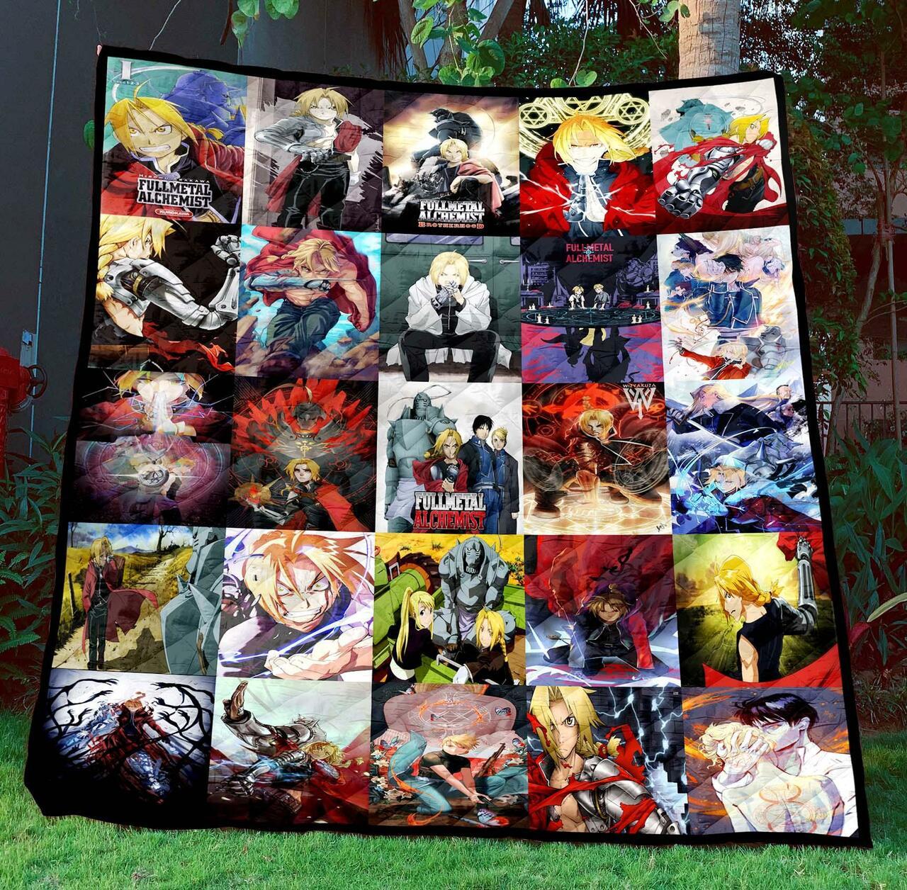 Fual Tml310708 Fullmetal Alcht Quilt Blanket Quilt
