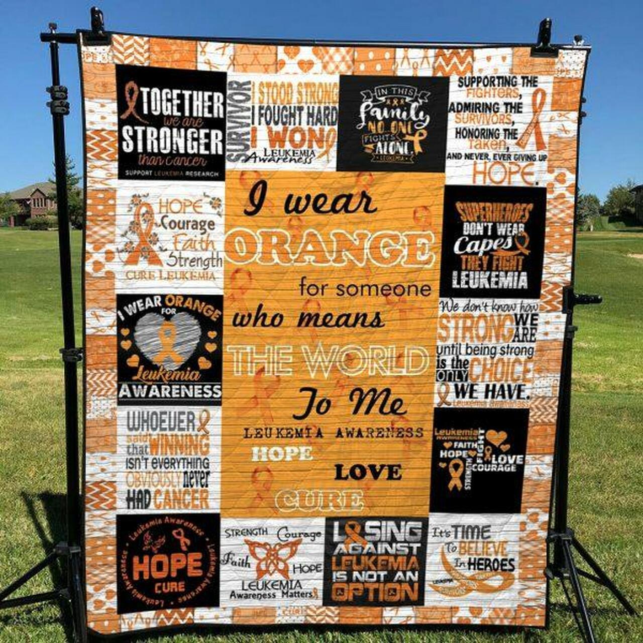 Leukemia Awars Quilt Blanket Yct8 Quilt