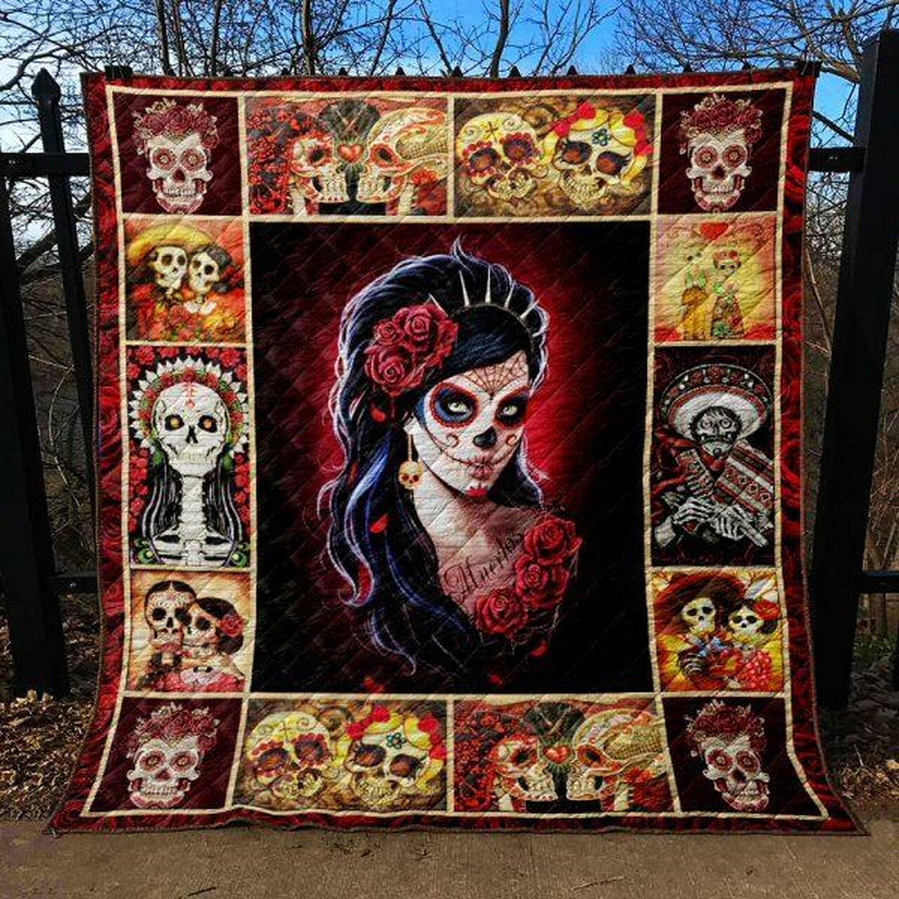 Skull Quilt Blanket Ver 88 Quilt