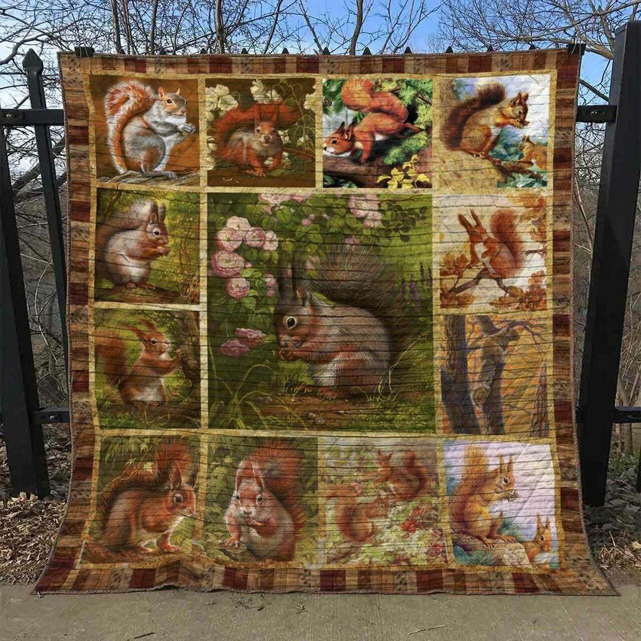 Squirrel Qv210533 Quilt Blanket