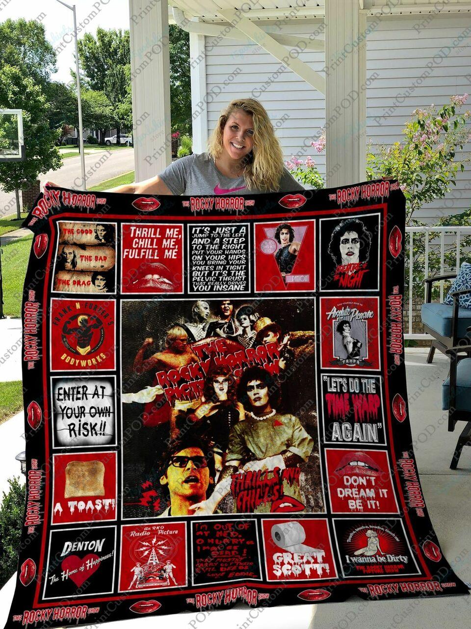 Qd The Rocky Horror Pictuhow Ver 2 Quilt Blanket