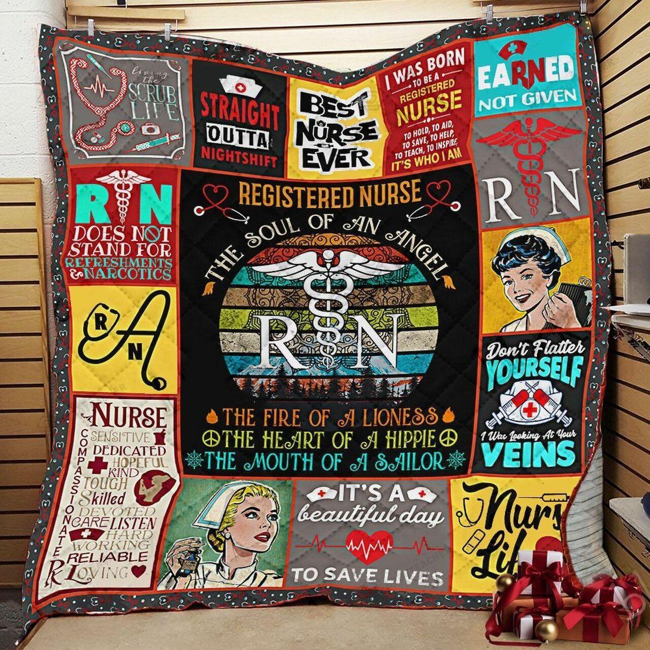 Rtered e Toul Of An Angel The Heart Of A Hippie Quilt Blanket Greattomized Blanket G For Birthday C Thgiving