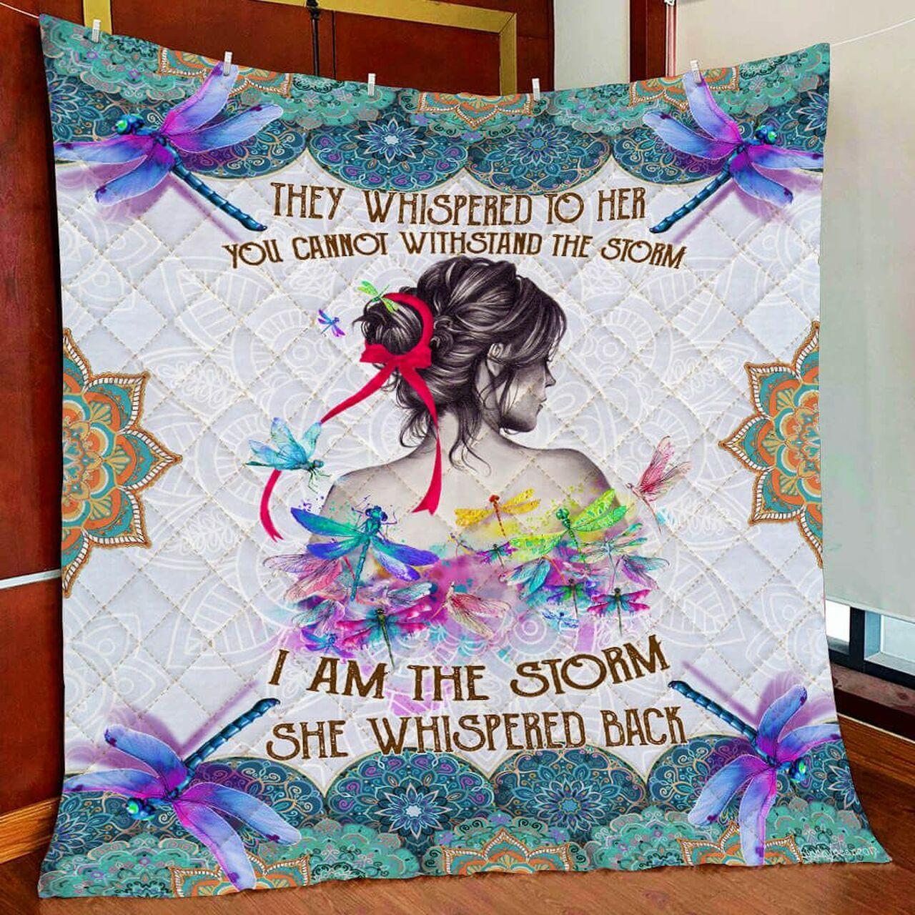 I Am Ttorm Quilt Blanket