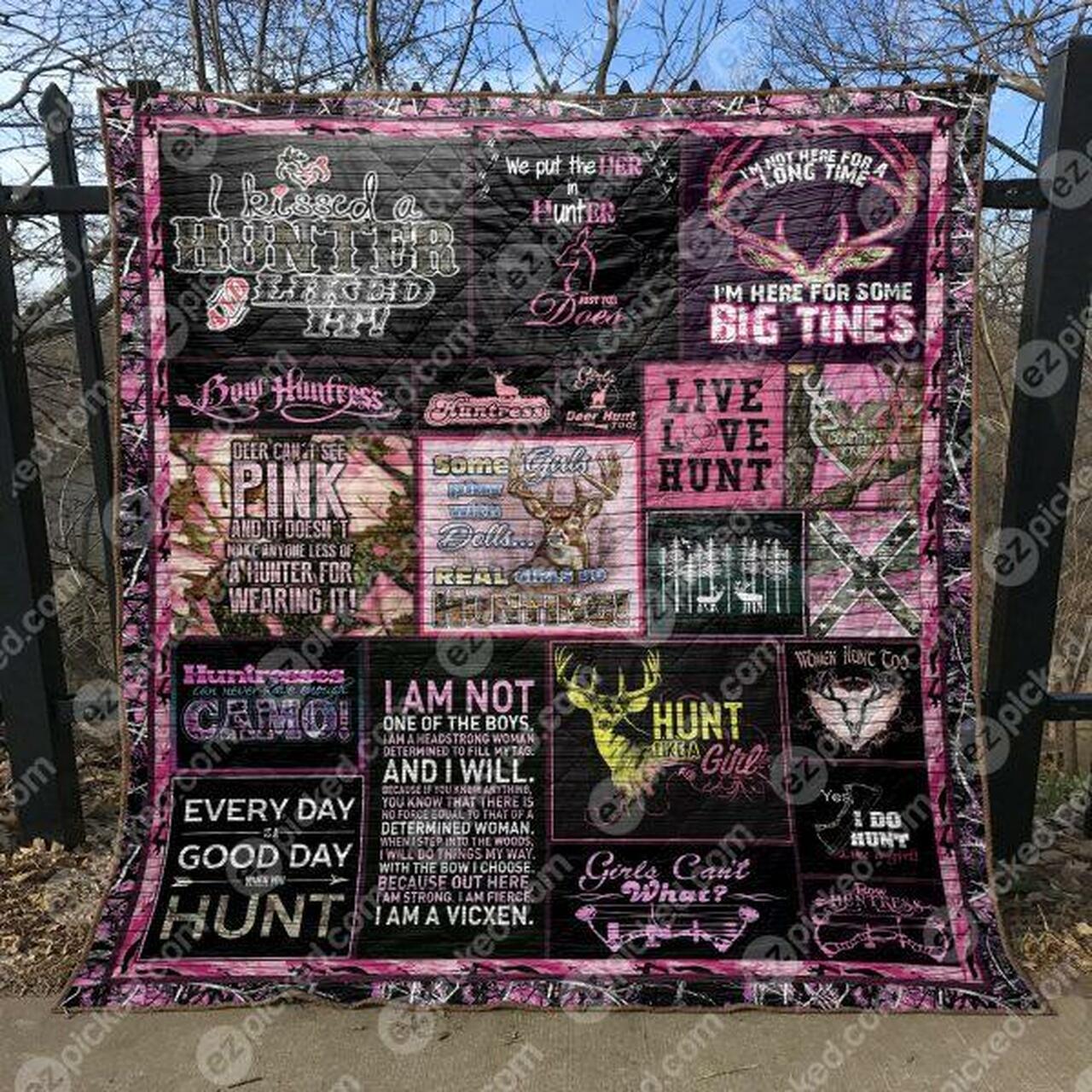 Hunt Like A Girl Quilt Blanket Ytp0 Quilt