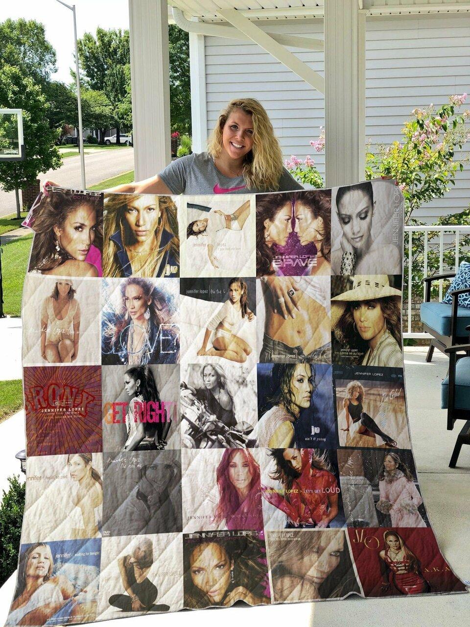 Jennifer Lopez 2 Quilt Blanket