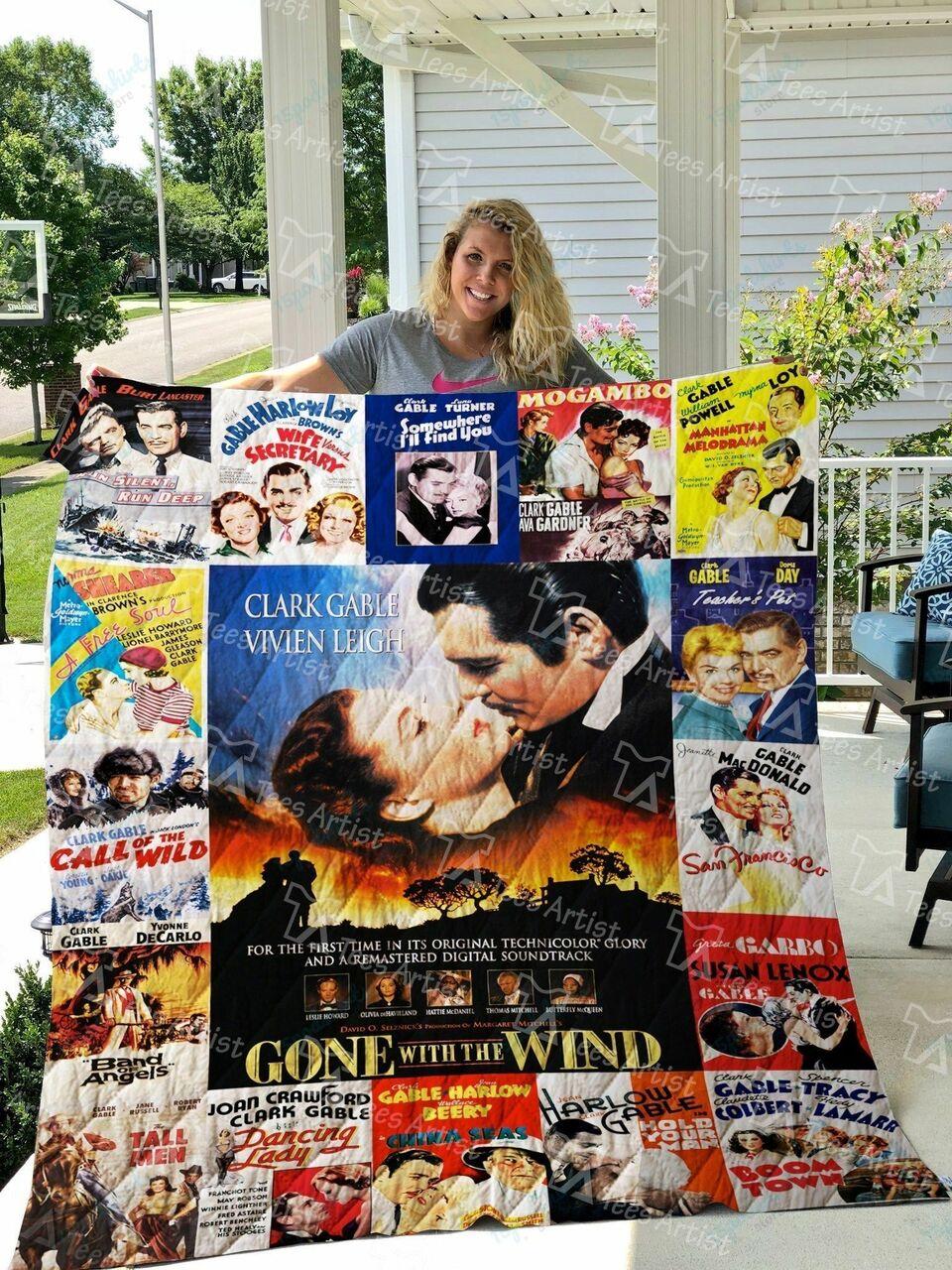 Clark Gable Quilt Blanket 01666