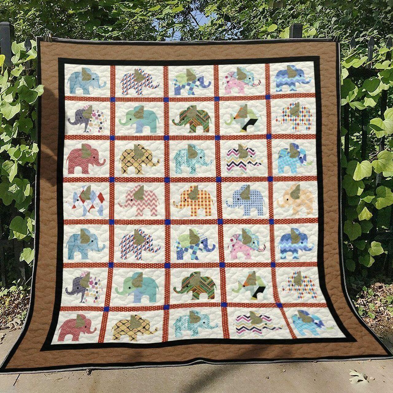 Elephant Ml170715 Quilt Blanket