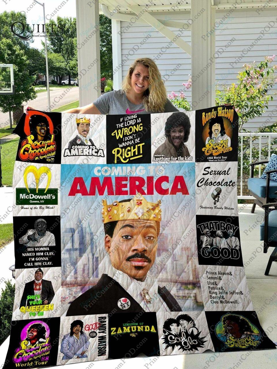 Coming To America Quilt Blanket For 02