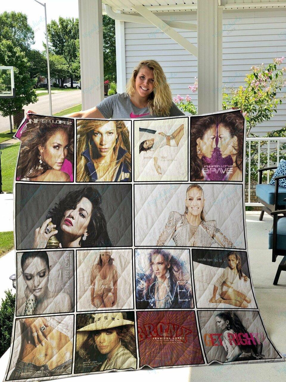 Jennifer Lopez 3 Quilt Blanket