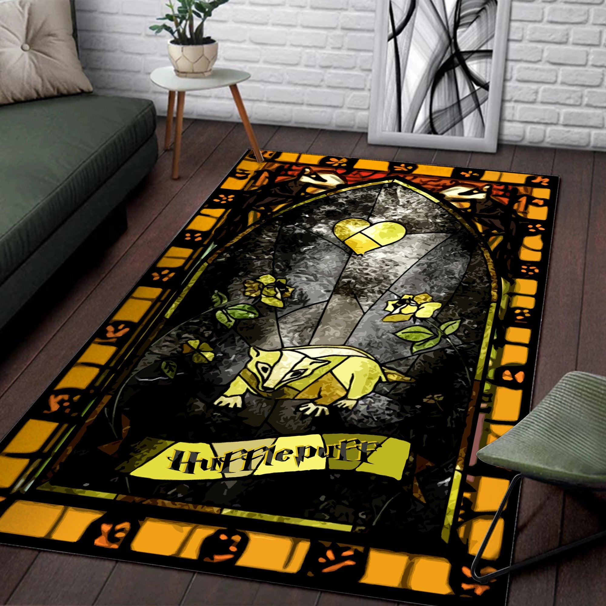 Harry Potter Hufflepuff Square Rug