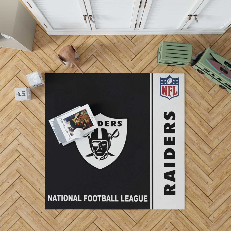 Nfl Oakland Raiders Floor Rug