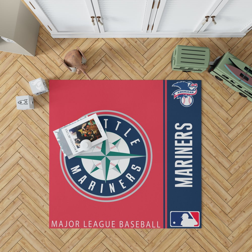Seattle Mariners Mlb Baseball American League Floor Carpet Rug Mat