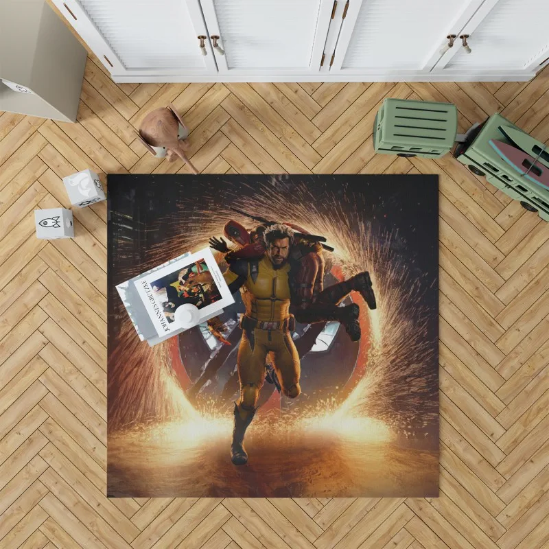 Deadpool And Wolverine Mercenary Duo Rug