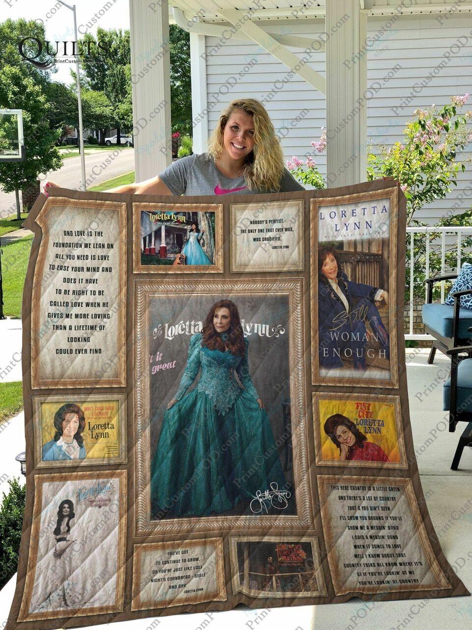 Bm Loretta Lynn Quilt Blanket Ver 1