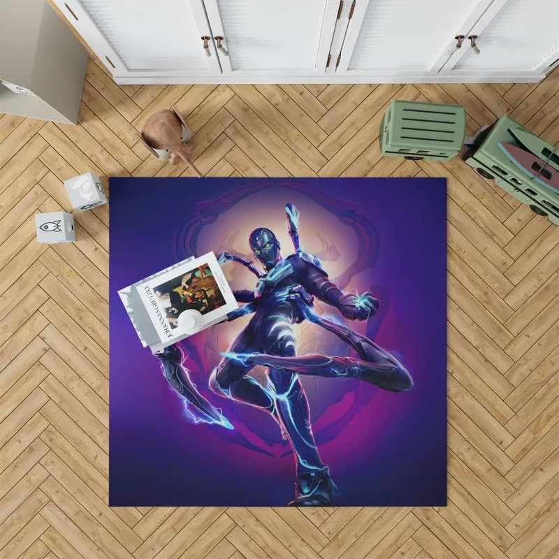 Blue Beetle Rise Of Hero Rug