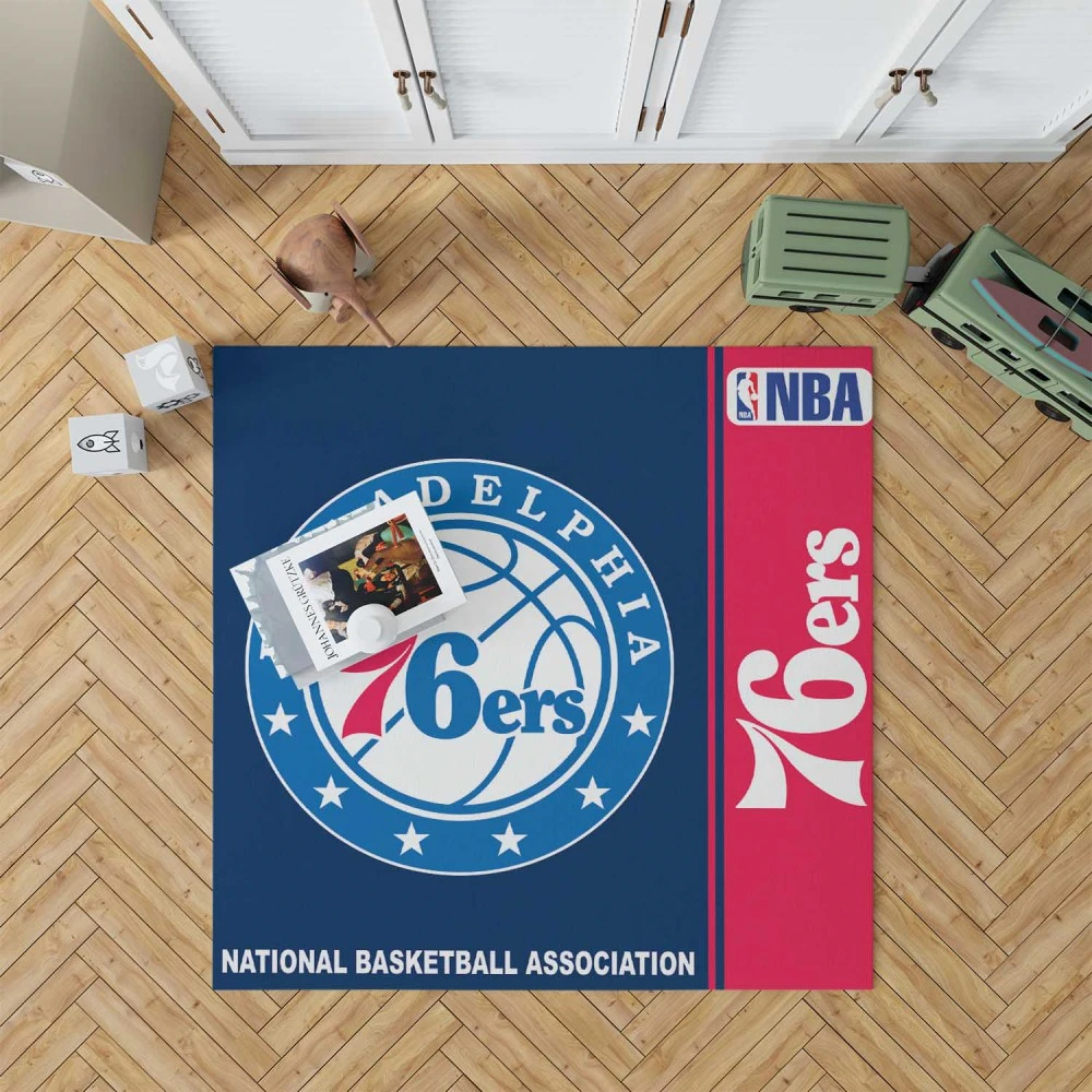 Philadelphia 76Ers Nba Basketball Floor Rug