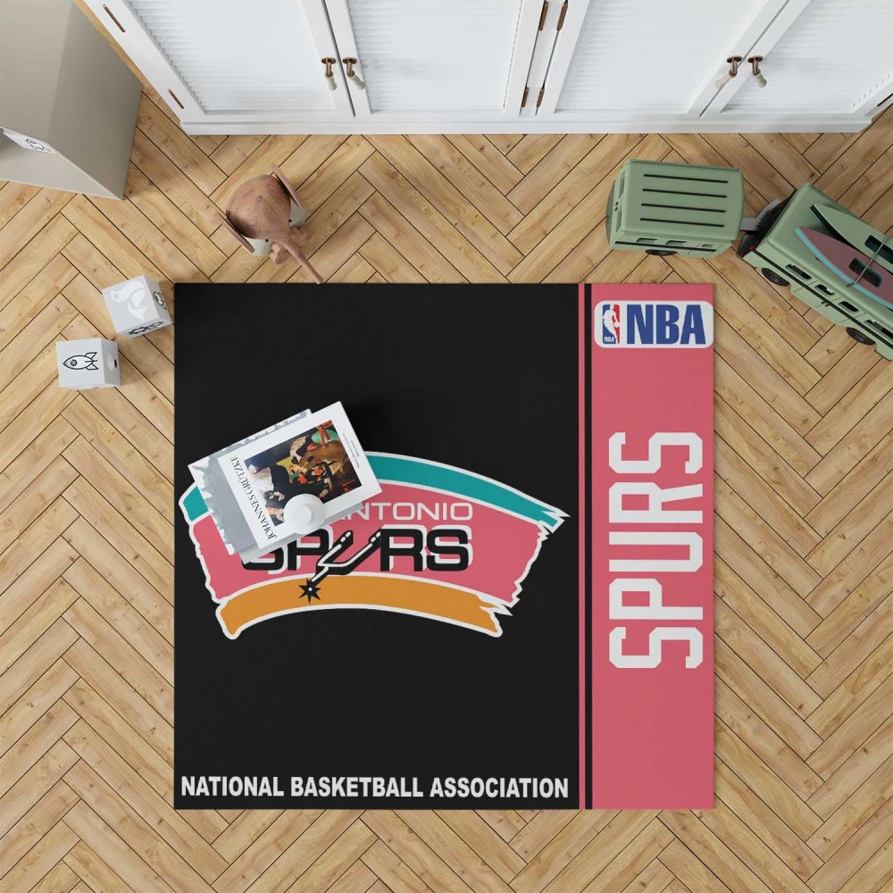 San Antonio Spurs Nba Basketball Floor Rug