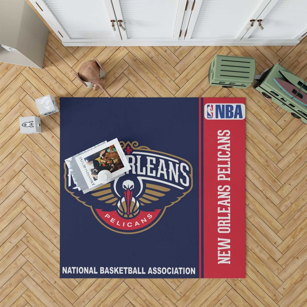 New Orleans Pelicans Nba Basketball Floor Rug
