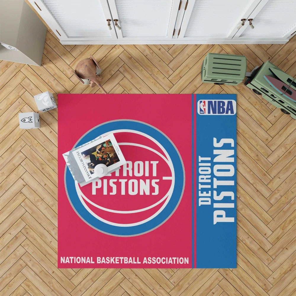 Detroit Pistons Nba Basketball Floor Rug