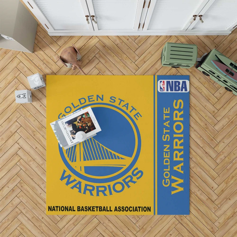 Golden State Warriors Nba Basketball Floor Rug