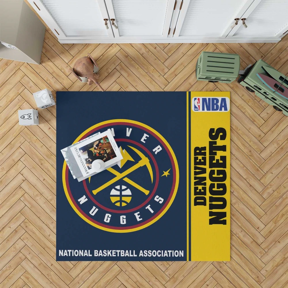 Denver Nuggets Nba Basketball Floor Rug