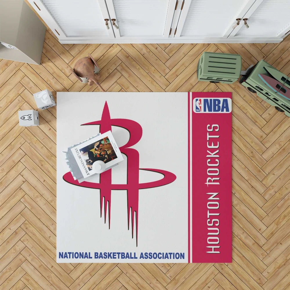 Houston Rockets Nba Basketball Floor Rug