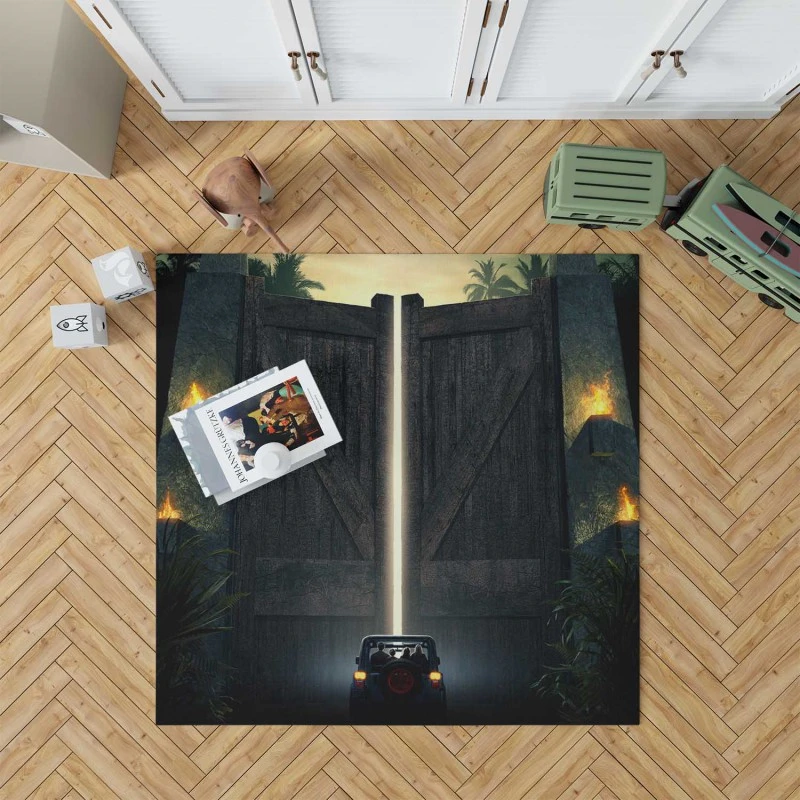 Jurassic Park Movie Rug