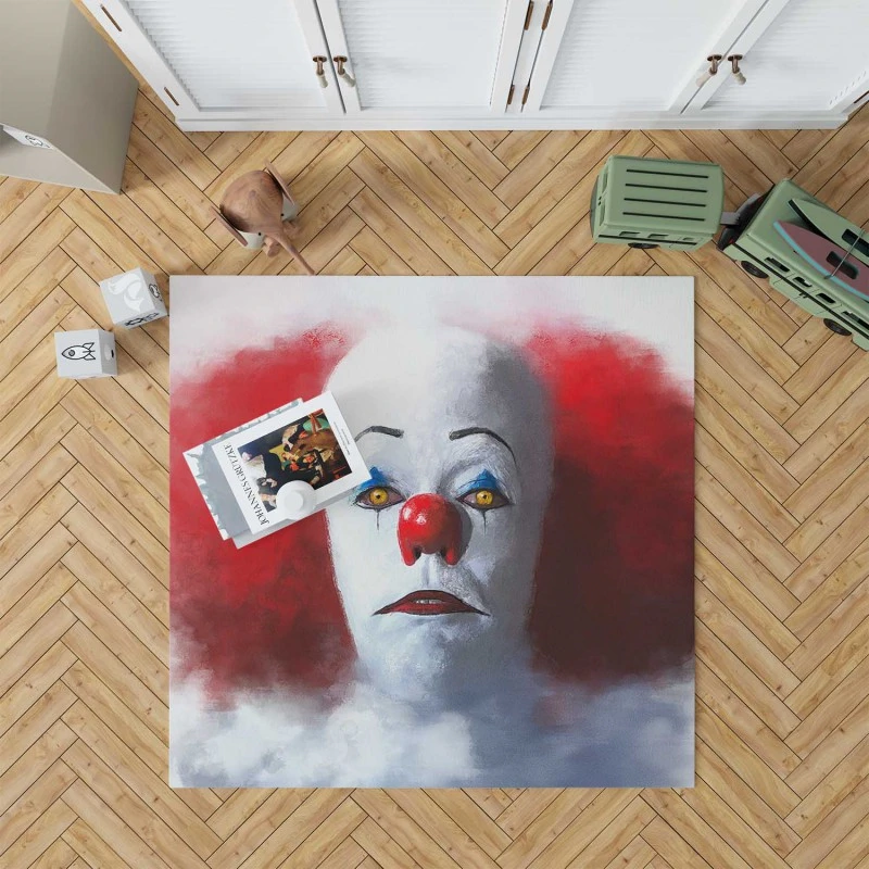 Painting Of Pennywise In It Movie Rug