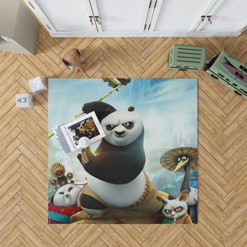 Po In Kung Fu Panda 3 Movie Rug