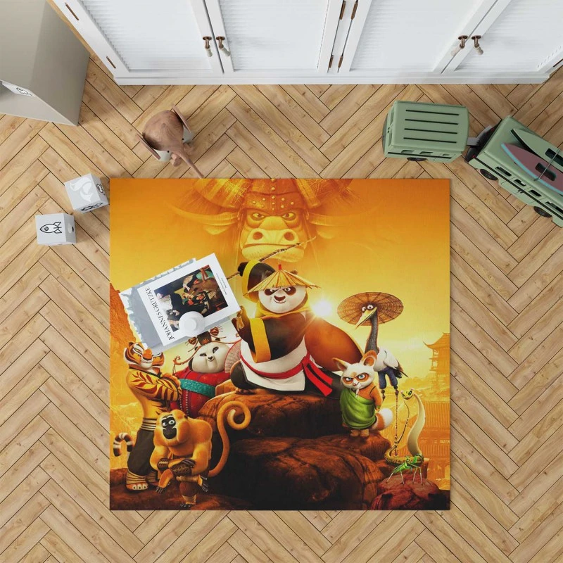 Po In Kung Fu Panda 3 Movie Kids Comedy Rug