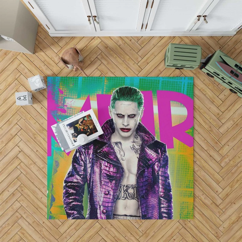 Jared Leto As The Joker In Suicide Squad Movie Rug