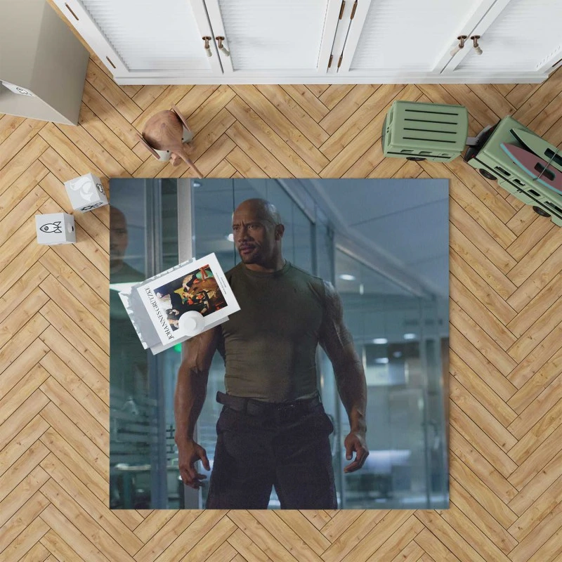Furious 7 Movie Dwayne Johnson Rug