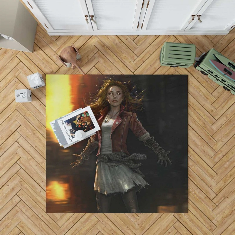 Scarlet Witch In Avengers Age Of Ultron Movie Rug