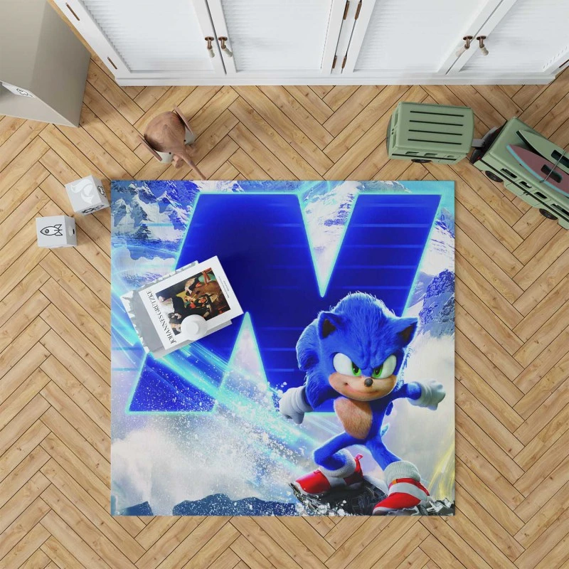 Sonic The Hedgehog 2 Kids Movie Rug