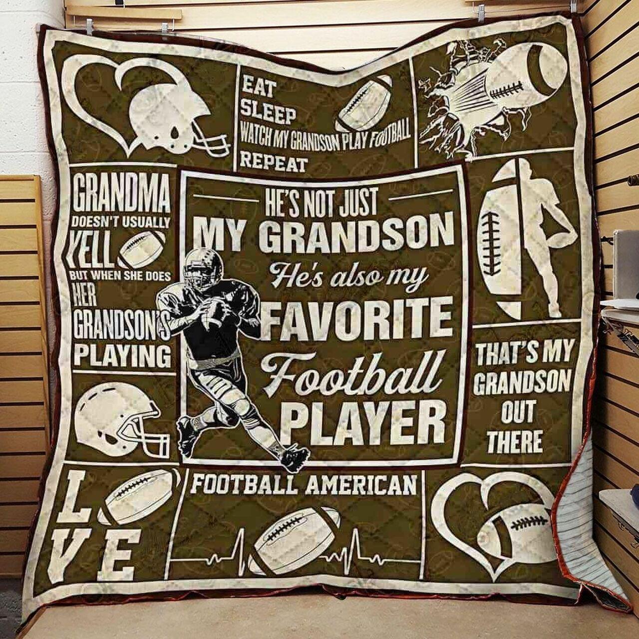 American Football Nott My Gron Quilt Blanket Greattomized G For Birthday C Thgiving