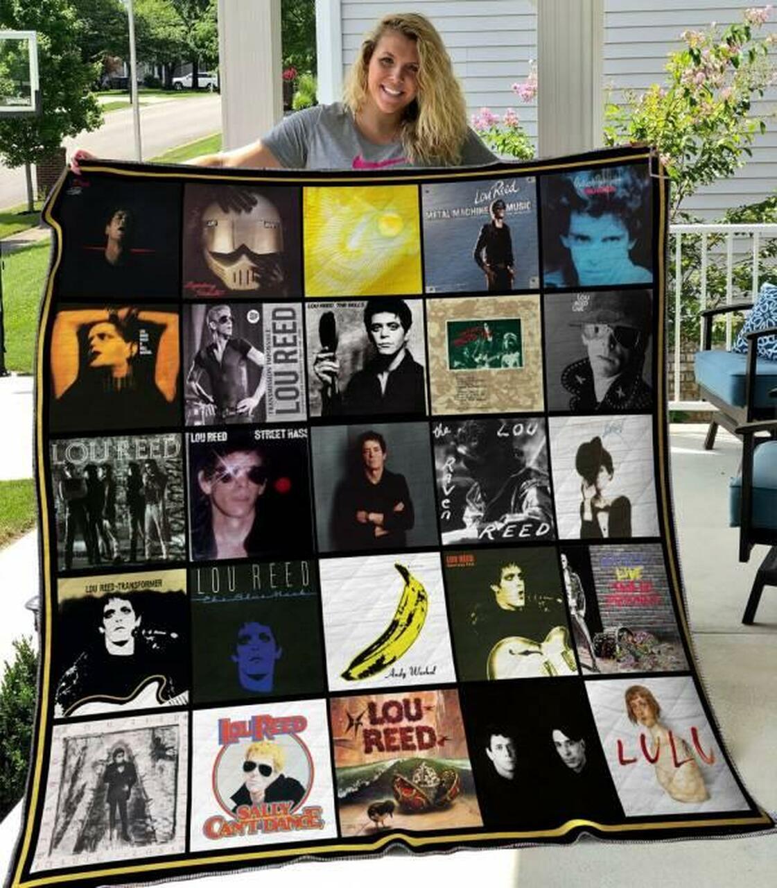 Lou Reed Quilt Blanket Hvt040615 Quilt