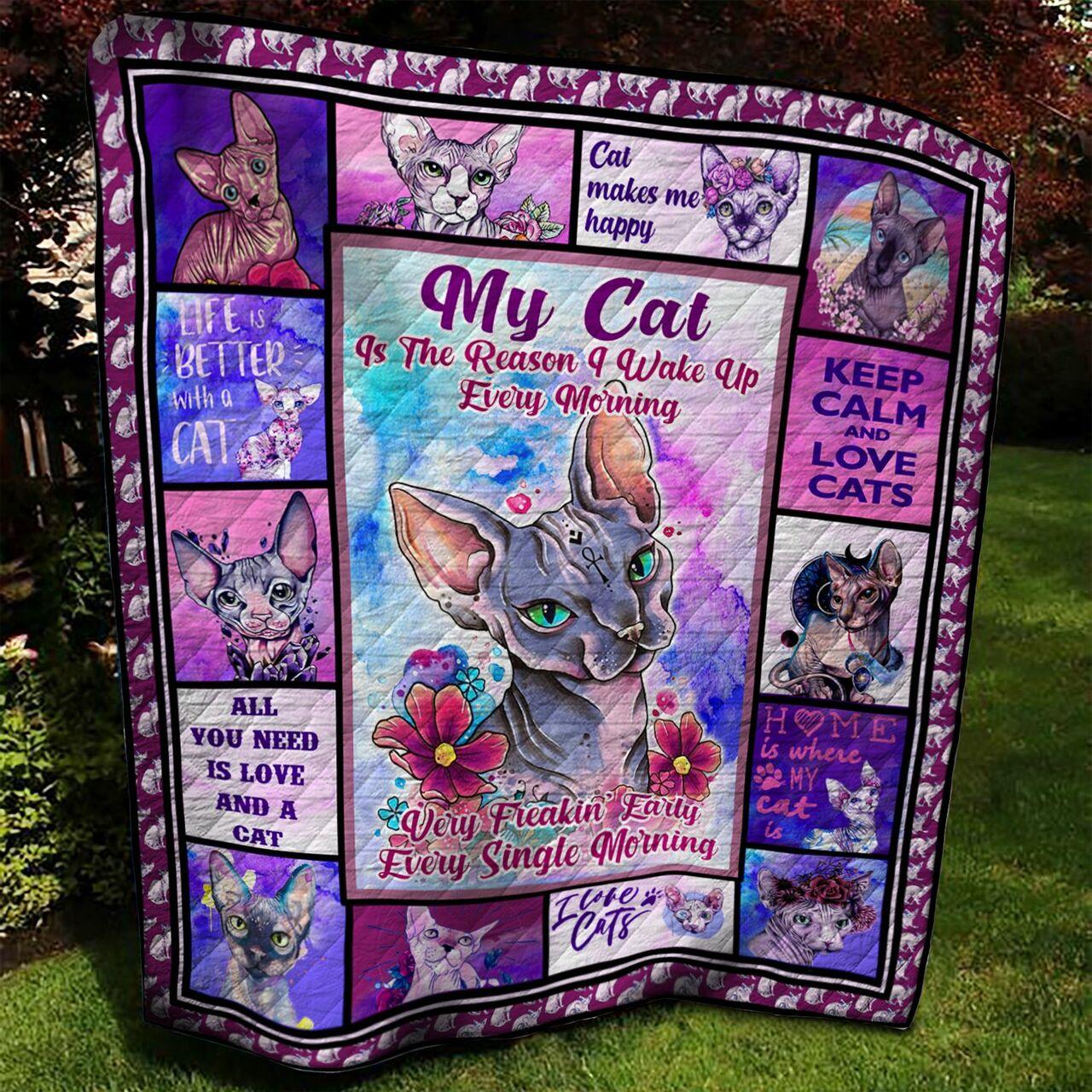 Sphynx Cat Quilt Blanket Bbb120621Ht