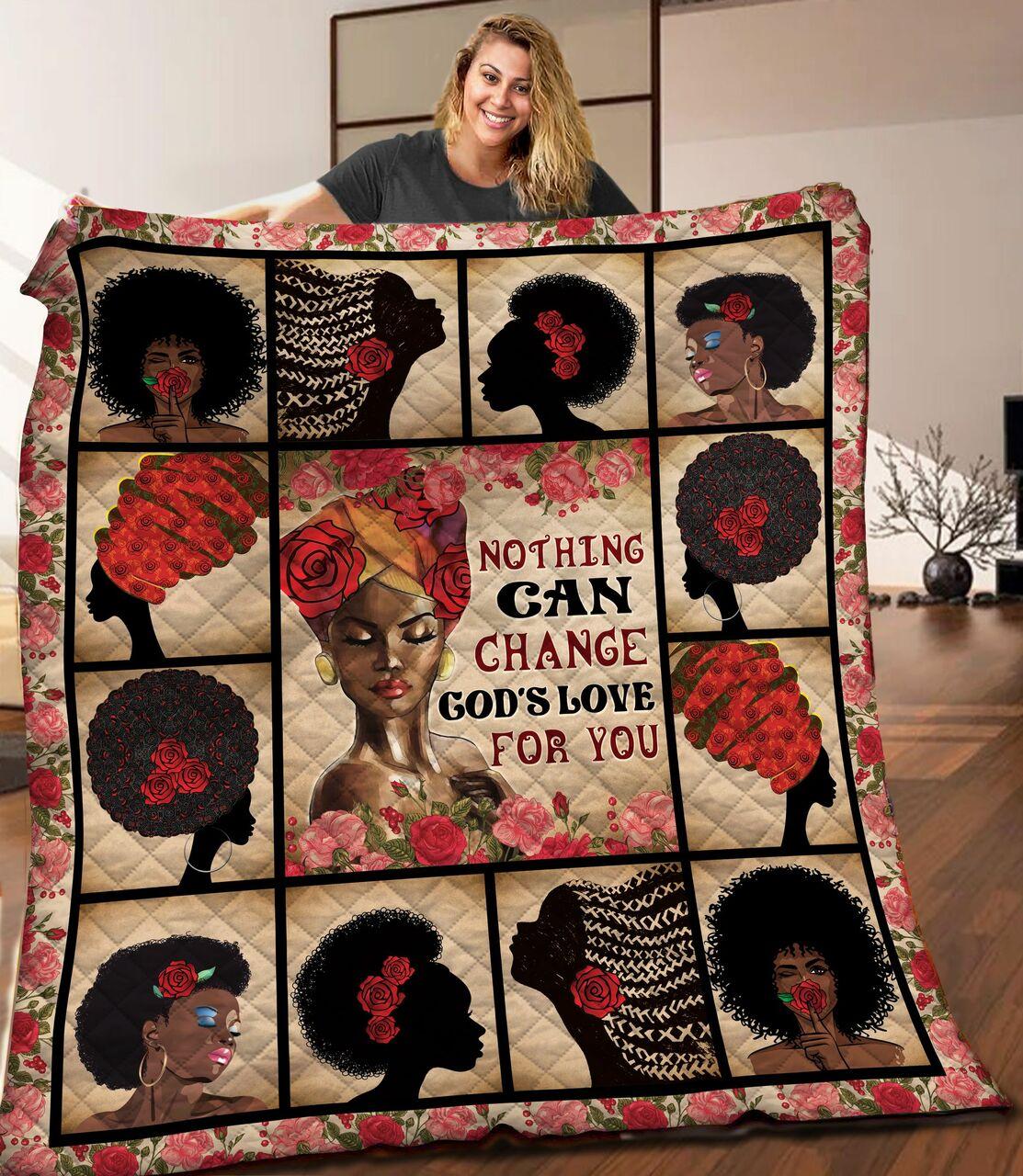 Black Women Quilt Blanket C9B060601Ta