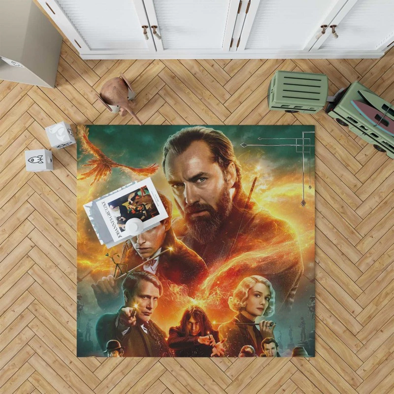Fantastic Beasts The Secrets Of Dumbledore Movie Poster Rug