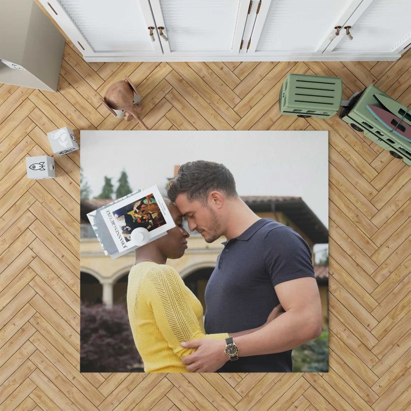 Needle In A Timestack Movie Orlando Bloom Cynthia Erivo Rug
