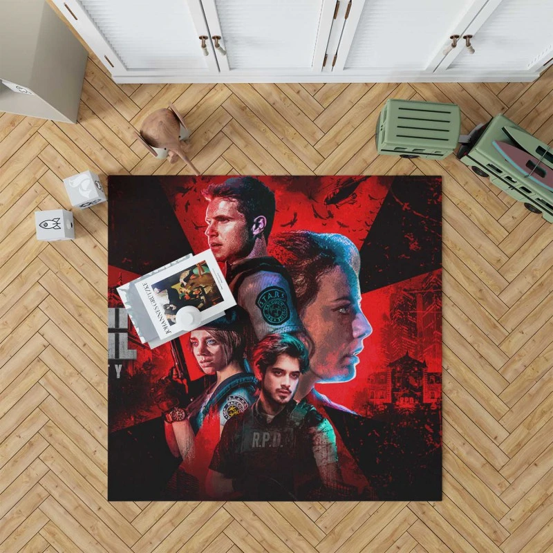 Resident Evil Welcome To Raccoon City Movie Poster Rug