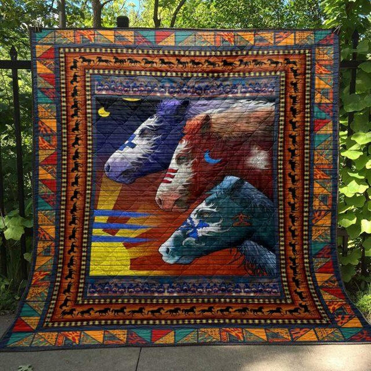 Native es Quilt Blanket No96 Quilt