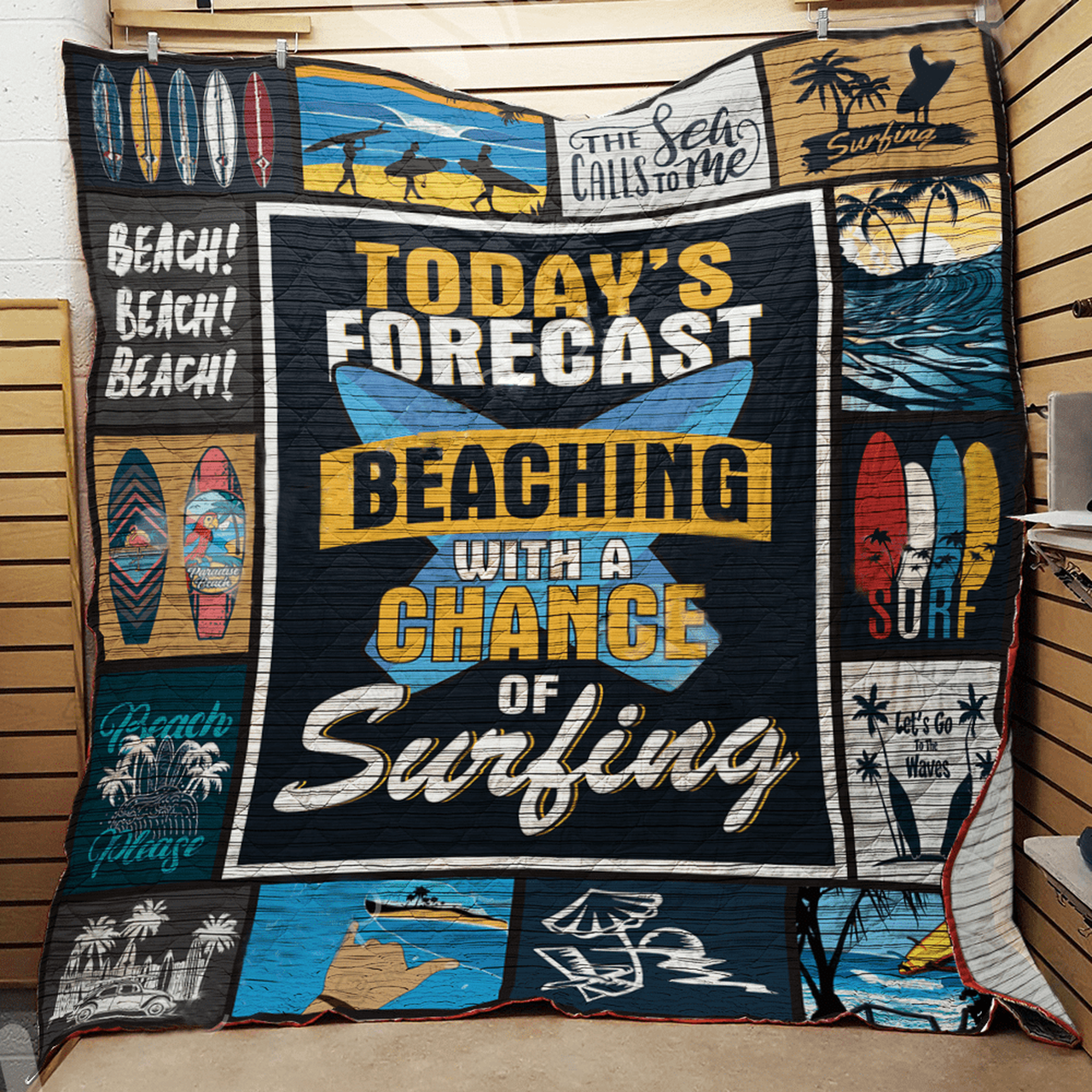 To Fort Beaching With A Change urfing Quilt Blanket Greattomized Blanket G For Birthday C Thgiving