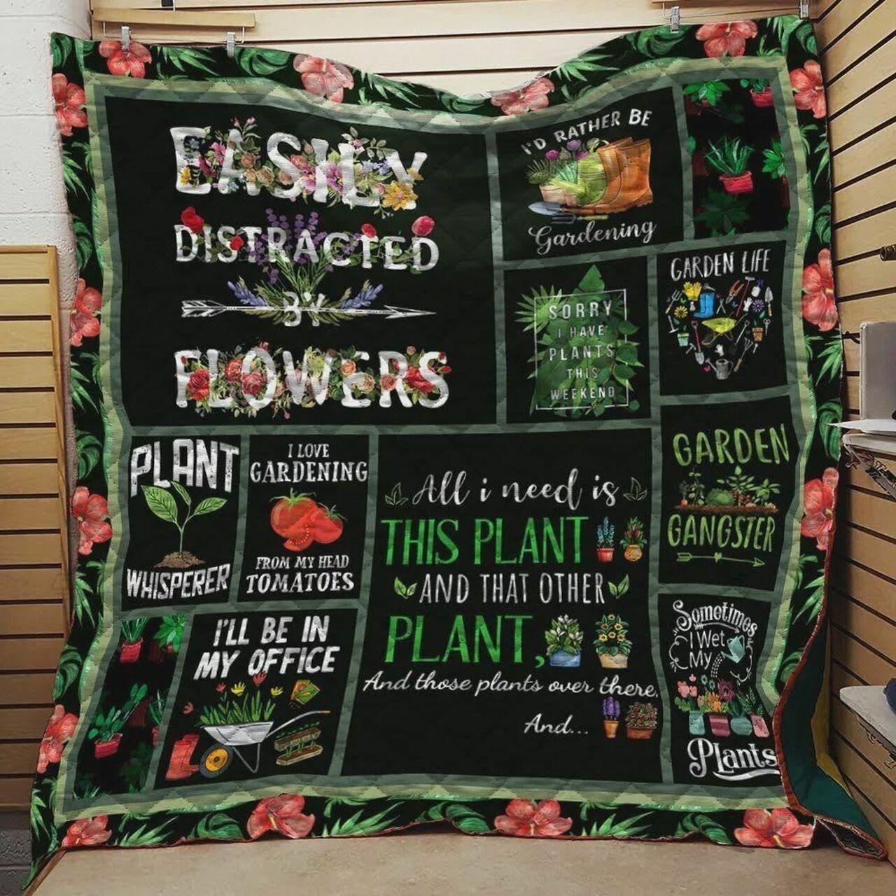 Gardening Theme All I Nee That Plant Quilt Blanket Greattomized Blanket G For Birthday C Thgiving