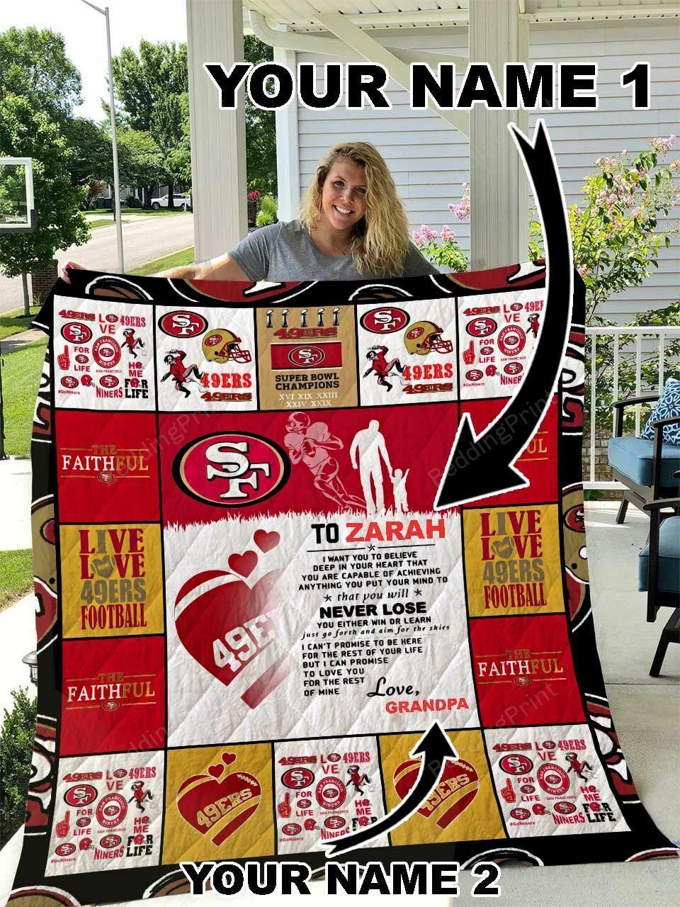 onalizan Fraco 4 To Zarah Quilt Blanket From Grandpa I Can Pre To Love You For Thet Of Mine Greattomized Blanket G For Birthday C Thgiving
