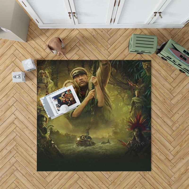 Jungle Cruise Movie Dwayne Johnson Emily Blunt Rug