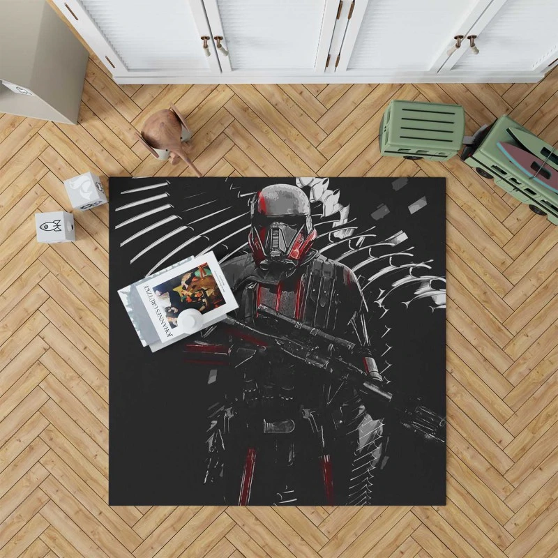 Star Wars Episode Vii The Force Awakens Movie Shadow Trooper Rug